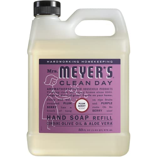 Close-up of the refill label showing eco-friendly, plant-derived formula.