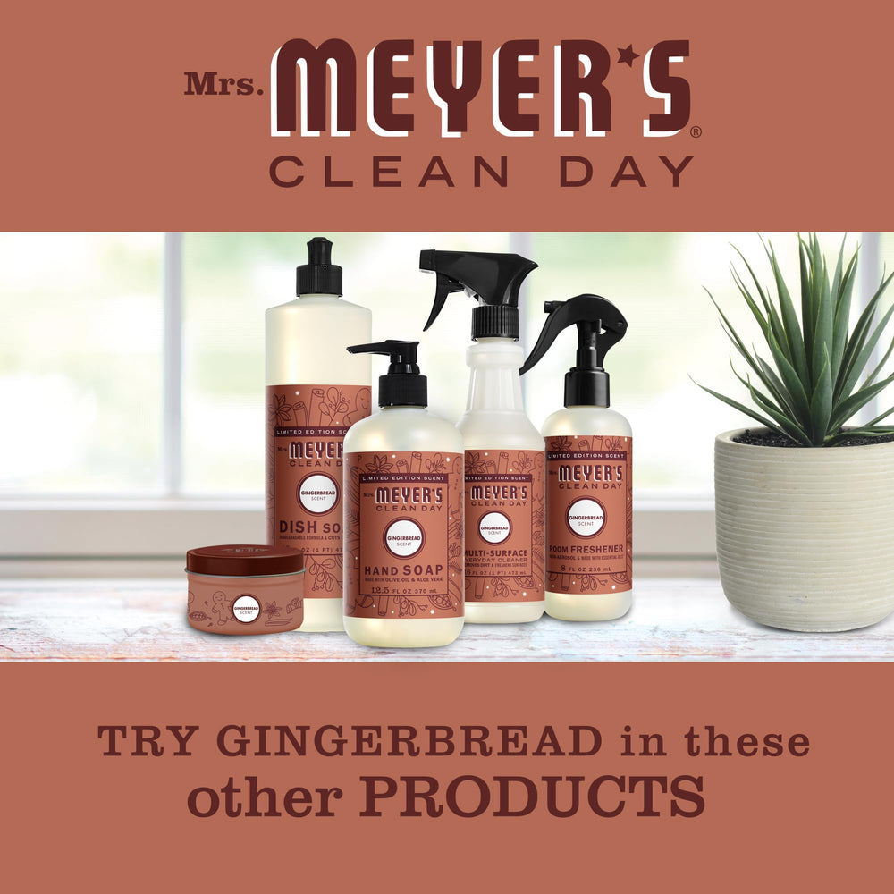 Seasonal home care routine with Mrs. Meyer's Gingerbread soap