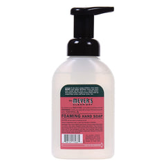 Mrs. Meyer's hand soap ingredients include aloe vera and olive oil for skin nourishment.