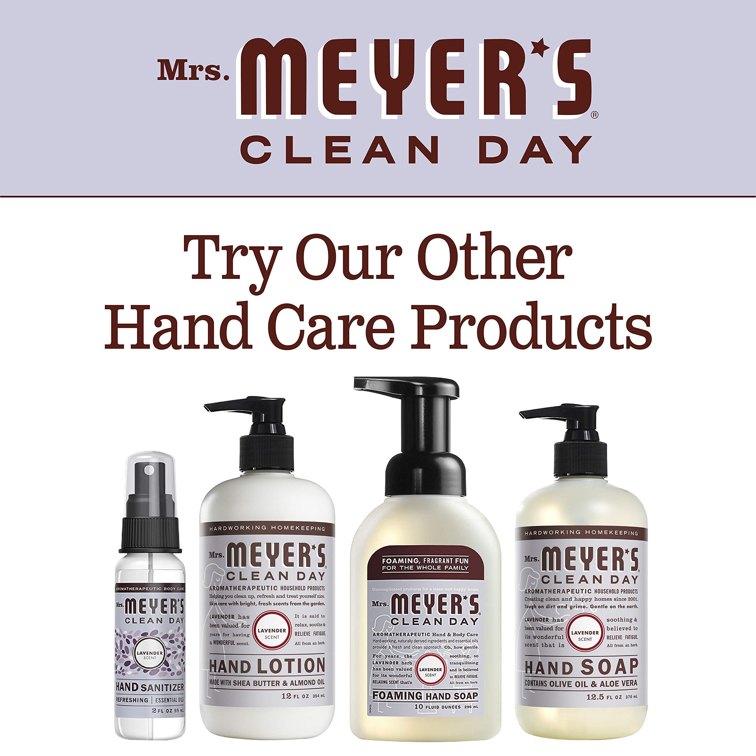 Front view of Lavender scent bottle from Mrs. Meyer's Clean Day product line.