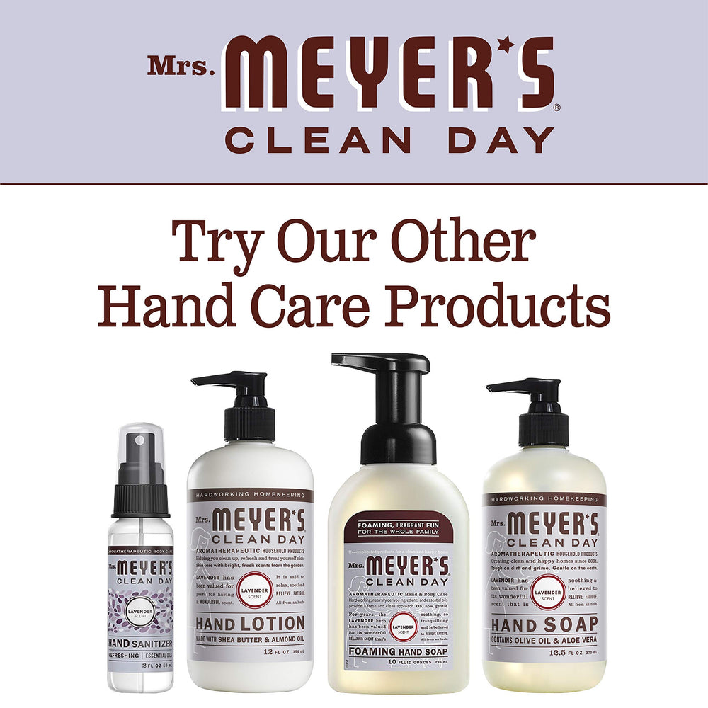 Front view of Lavender scent bottle from Mrs. Meyer's Clean Day product line.