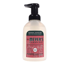 Mrs. Meyer's Watermelon scent foaming hand soap closeup showing rich foam.