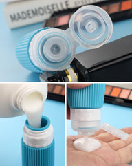 Mrsdry silicone cream jars keep thicker creams safely sealed during flights.