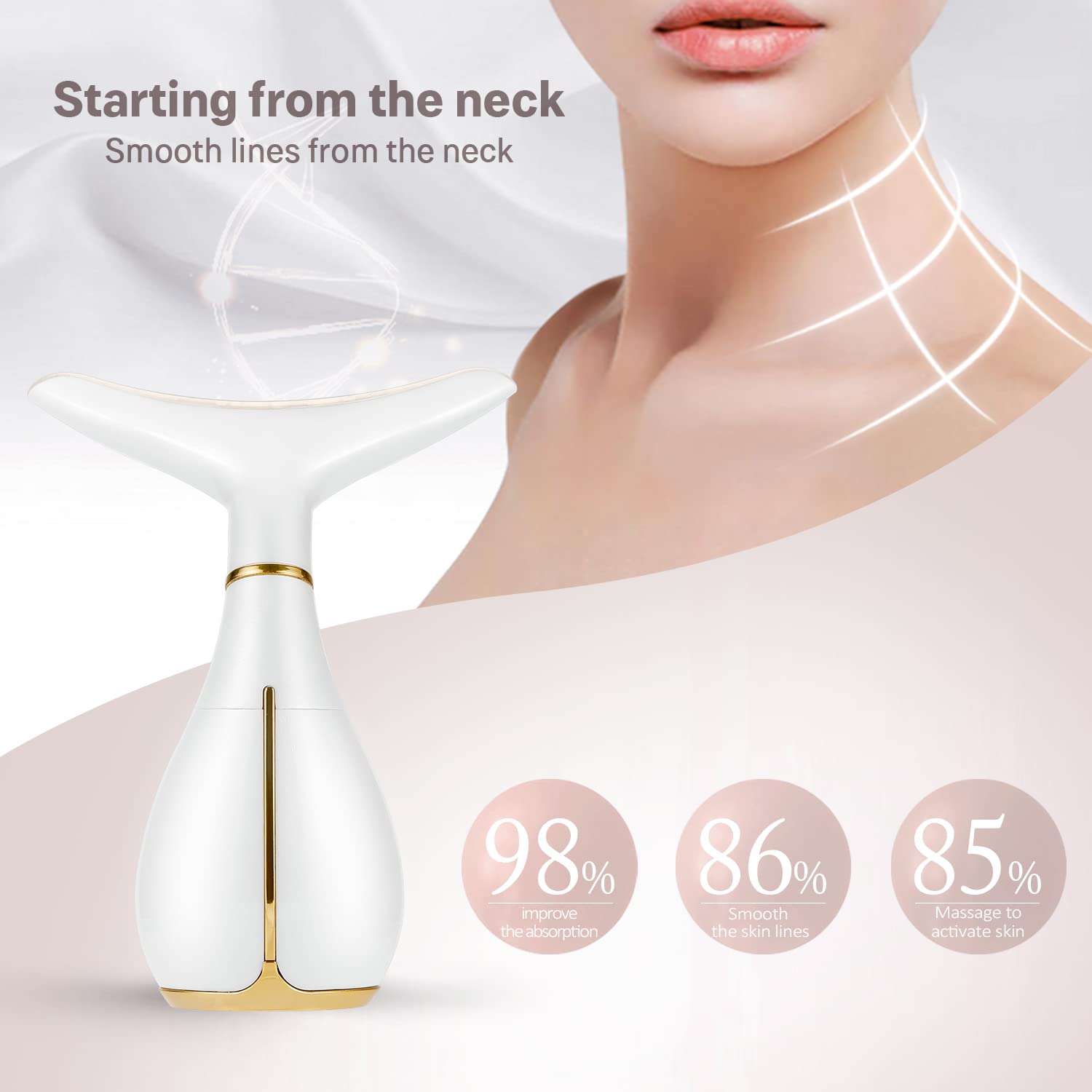 Ms.W thermal LED modes enhance absorption for smoother skin.