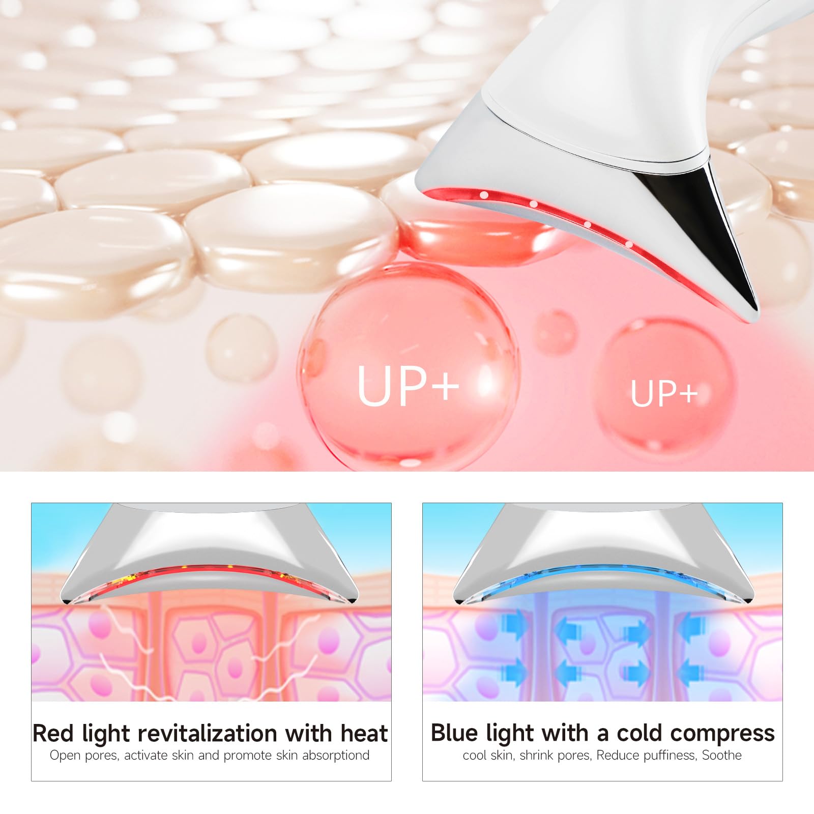 Ms.W red light neck massager heated to 45°C for muscle relaxation.