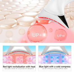 Ms.W red light neck massager heated to 45°C for muscle relaxation.
