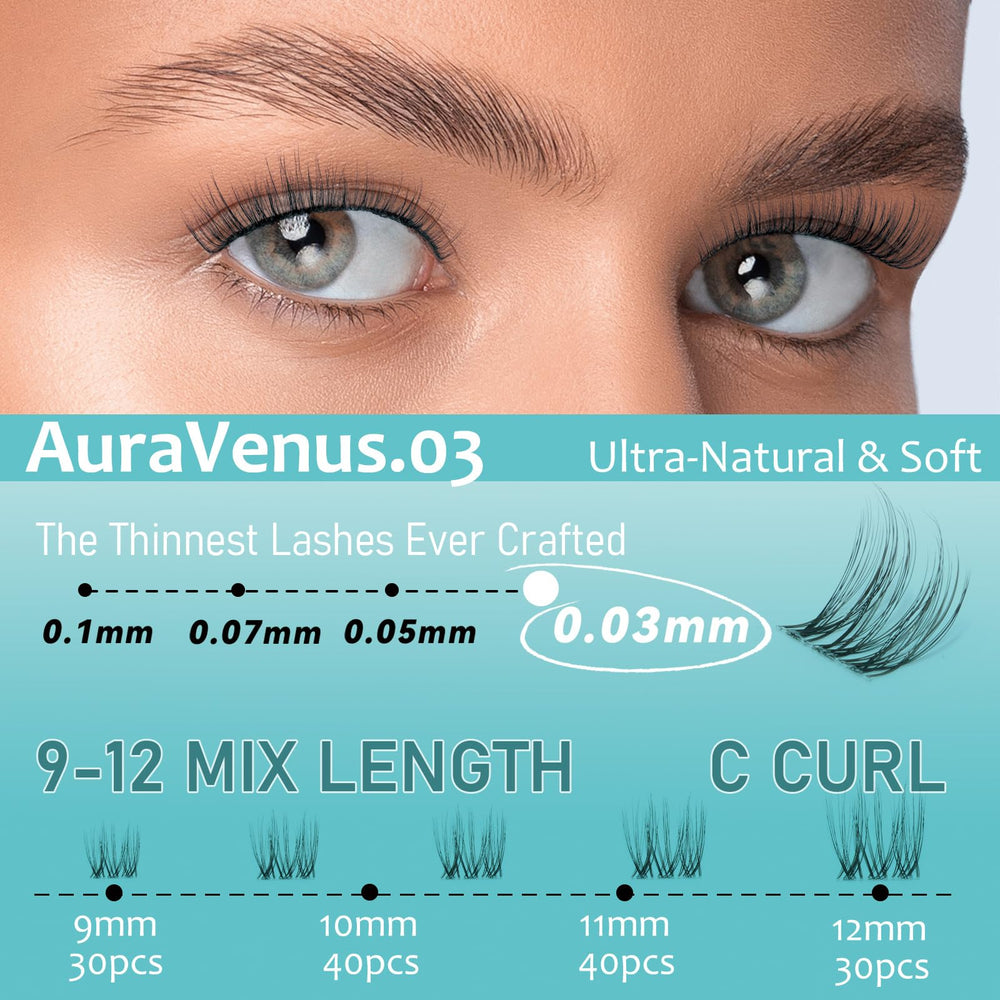 MSCICI AuraVenus.03 DIY lash application kit for quick, salon-like results.