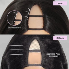 mscoco v-part wig seamless hairline for effortless blend.