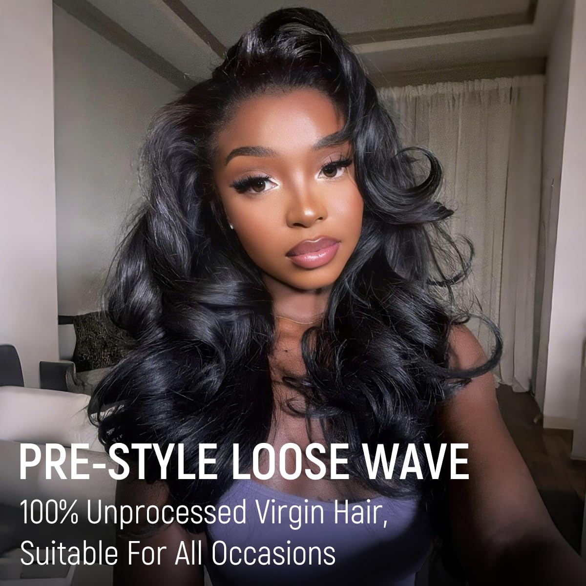 mscoco Wear and Go loose body wave texture for versatile styling options