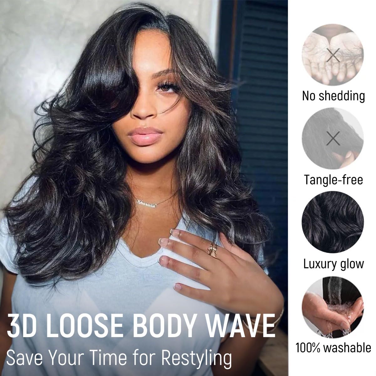mscoco Wear and Go bleached knots natural-looking hairline close-up