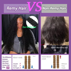 MsDanna knotless braids deep wave hair with natural movement.