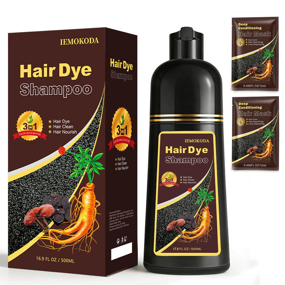 Msktasy Burgundy shampoo bottle showcasing rich color for gray coverage