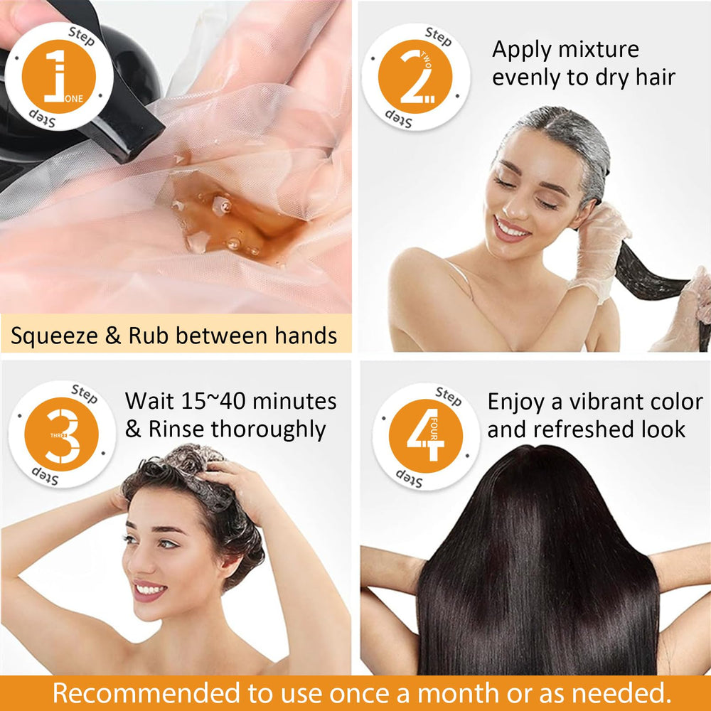 Msktasy shampoo lather shows gentle cleansing with color deposition