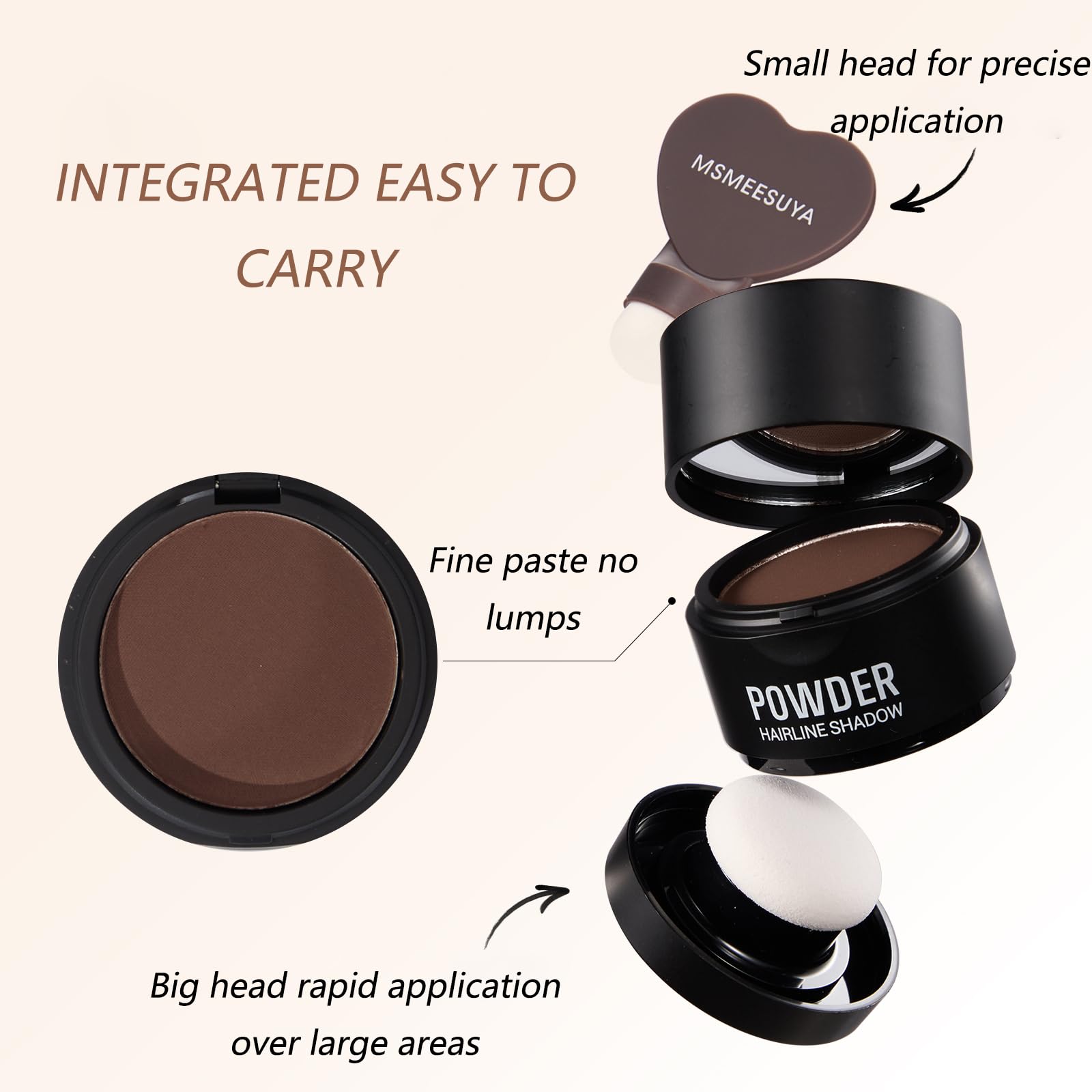 Windproof and sweatproof performance of MSMEESUYA Hairline Powder during activity