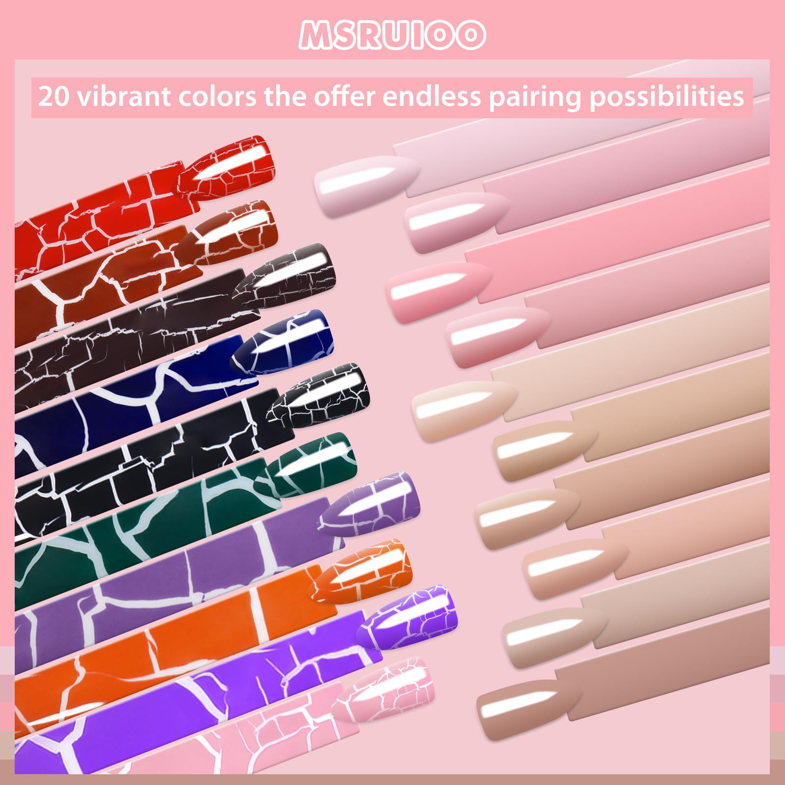 MSRUIOO UV/LED cure-friendly gel polish for fast, reliable setting