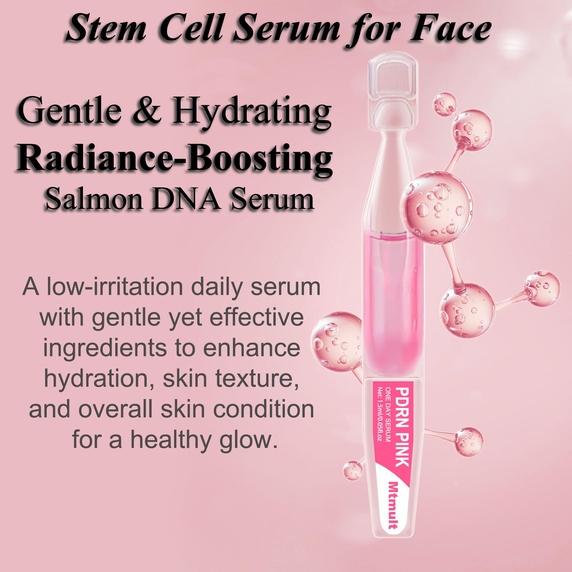 Mtmult skin glow after application with dewy finish