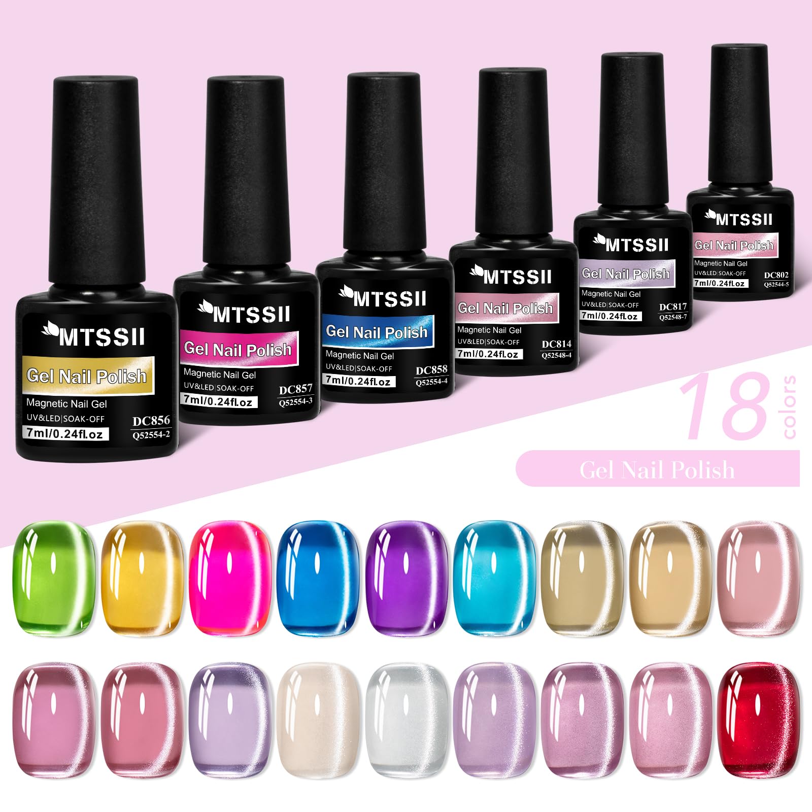 MTSSII Jelly Cat Eye polish cures in 60 seconds under lamp