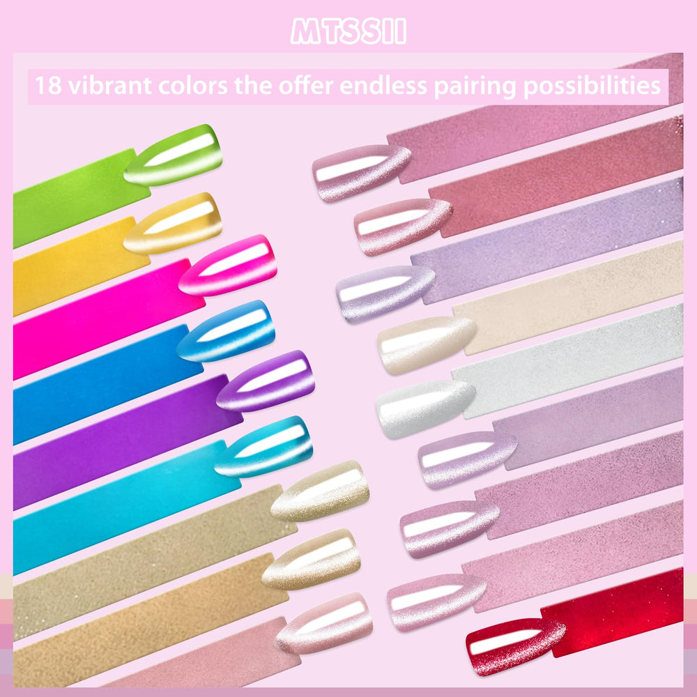 MTSSII Jelly Cat Eye base and top coat set for glossy, durable results