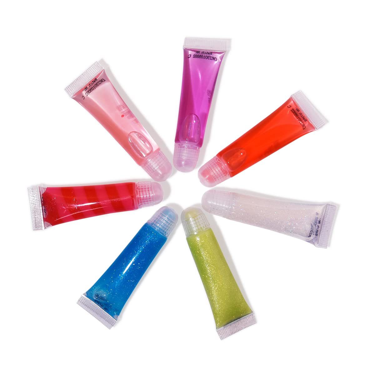 MU Make You Up lip gloss tubes shimmer, moisturize lips with kid-friendly, non-sticky formula.