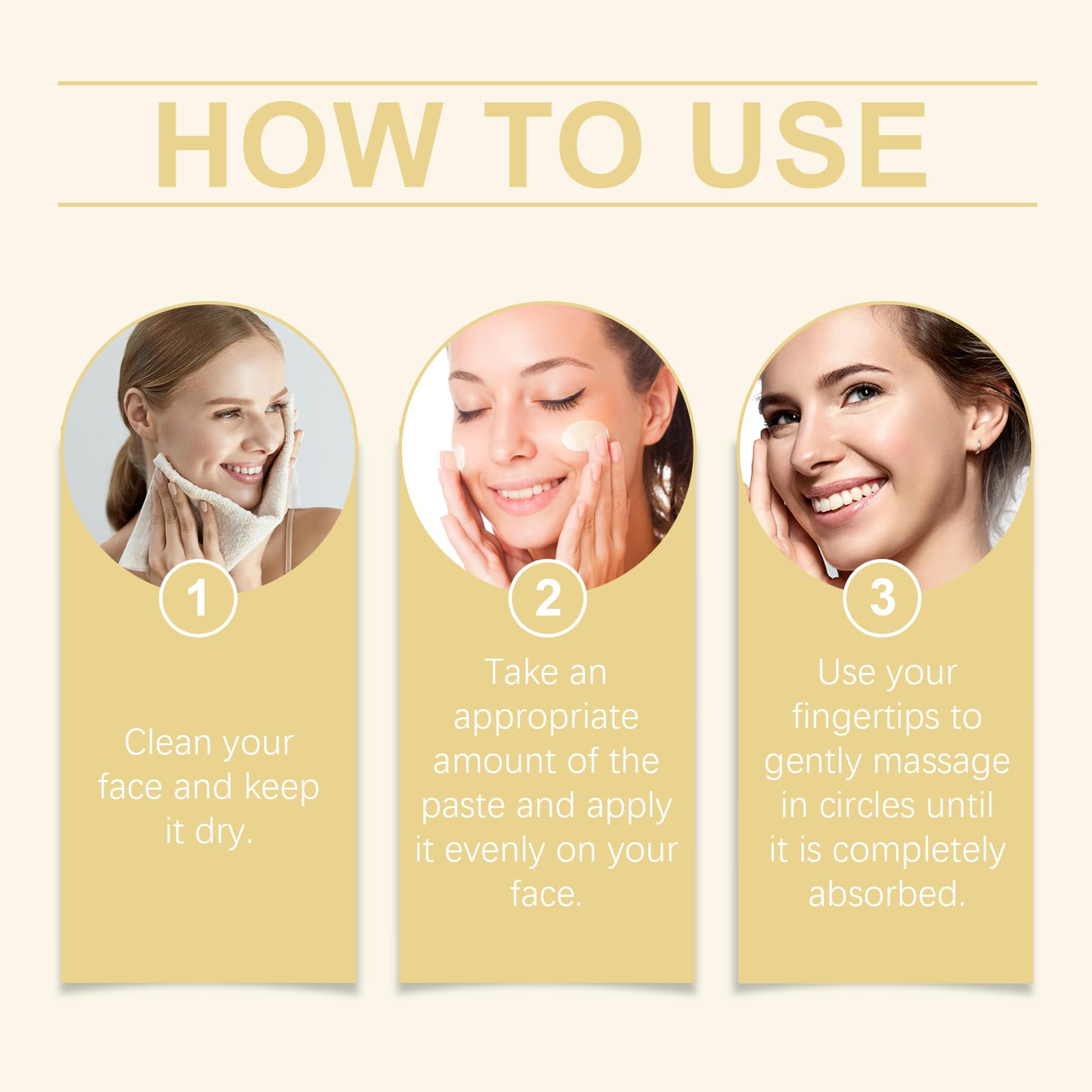MUBSEOTH packaging and label for easy, mess-free care