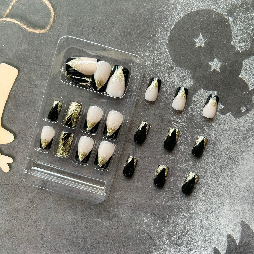 Much Hotter nails include a file for shaping and glue stickers for secure wear.