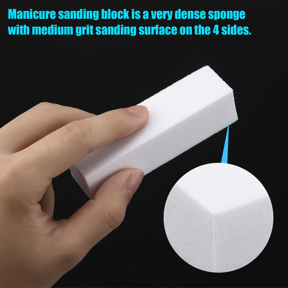 Mudder buffer block for acrylic nails shaping and finishing