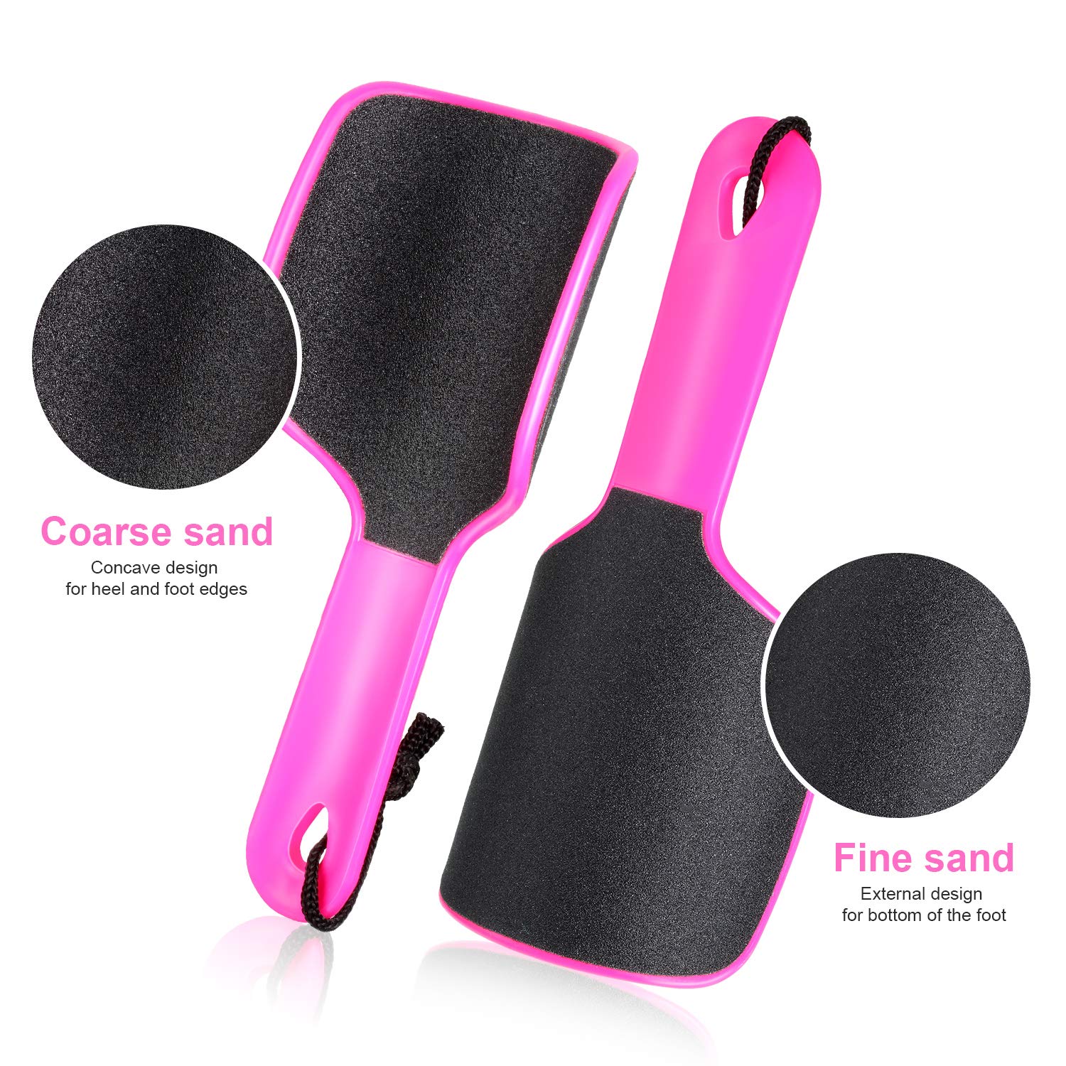 Mudder beige curved foot file, ergonomic grip for precise smoothing of heels.