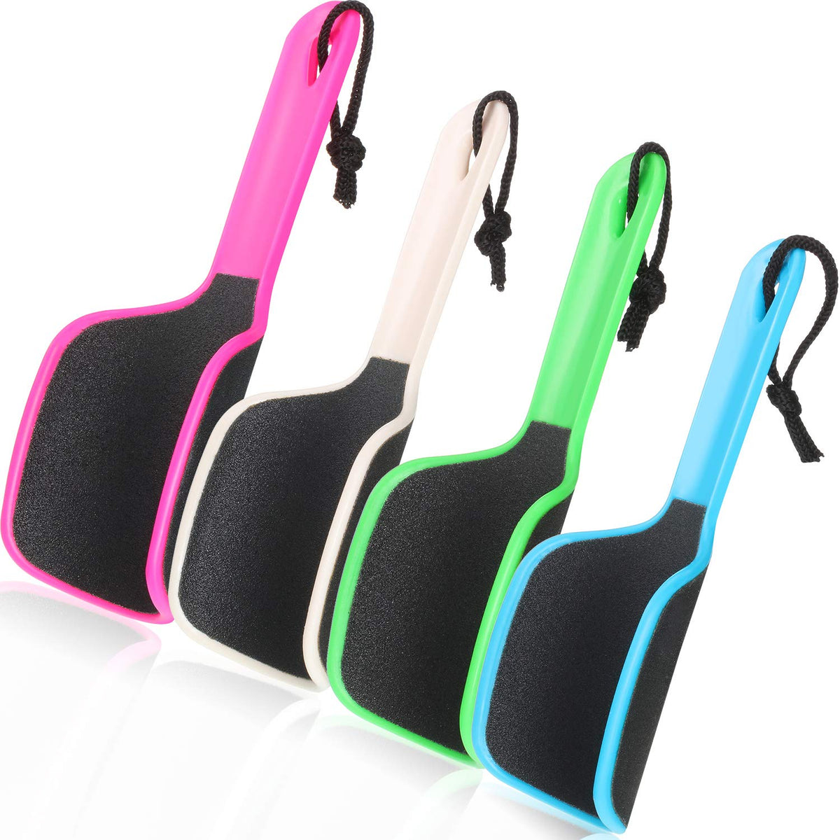 Mudder blue curved foot file, double-sided for smoother heels and at-home pedicures.