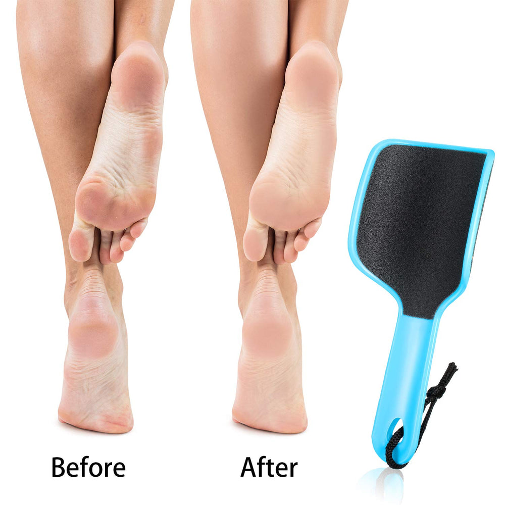 Mudder groove-design curved foot file shows edge-to-sole contour for better fit.