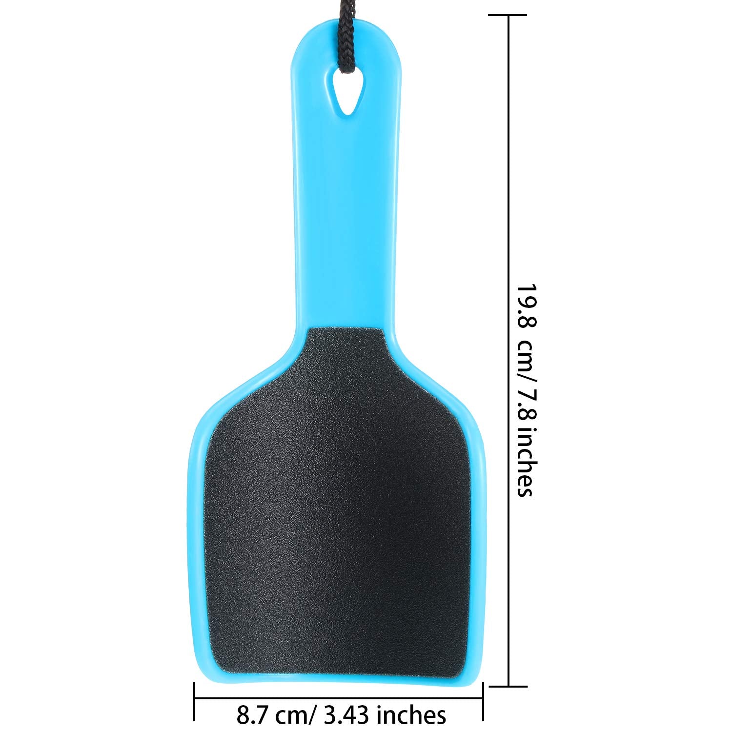 Mudder rose red curved foot file, color-coded for easy family sharing and targeted foot care.