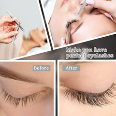 Mudder stainless steel tweezers with sandblasted surface for durability and smooth handling