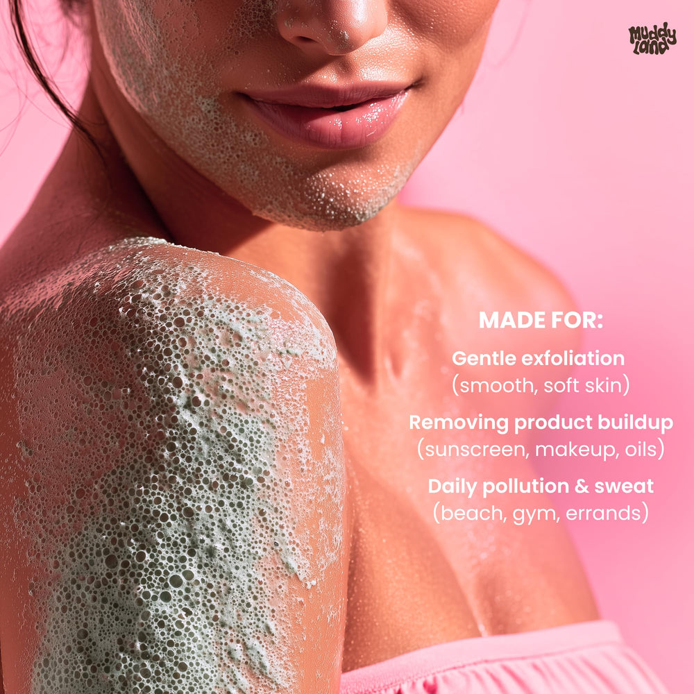 Muddyland spa-like bath scene for at-home self-care.