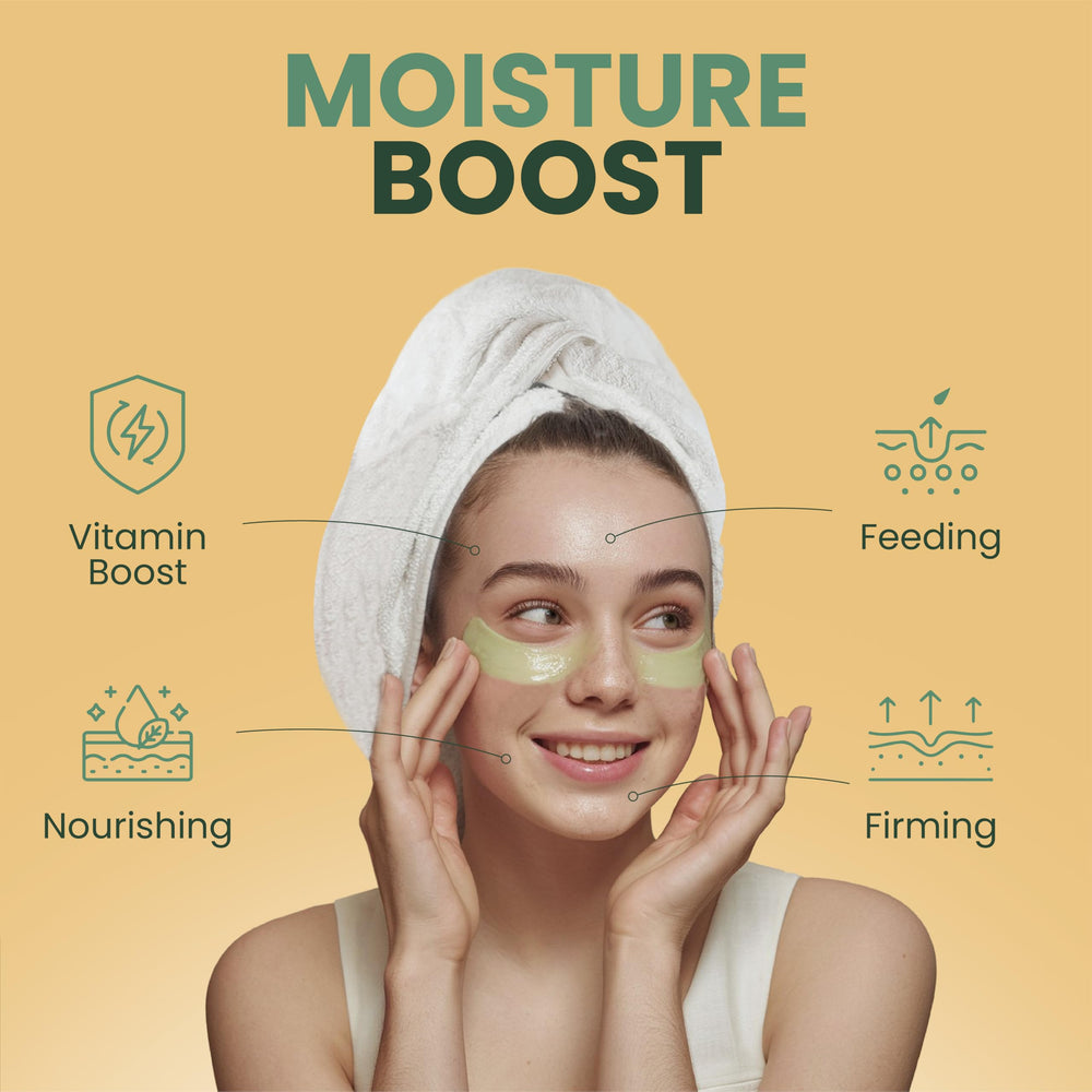 Gentle, firming-feel of Mudmasky eye serum in use