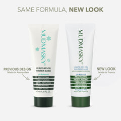 MUDMASKY Leave-Me-On Winter Mask bottle in a winter skincare routine