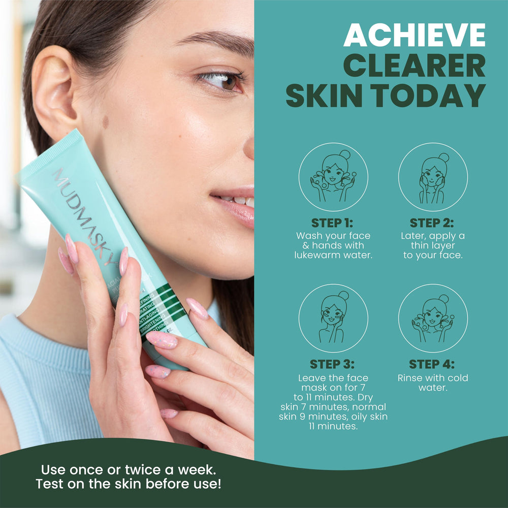 Mudmasky matcha tea and bamboo extract support skin resilience