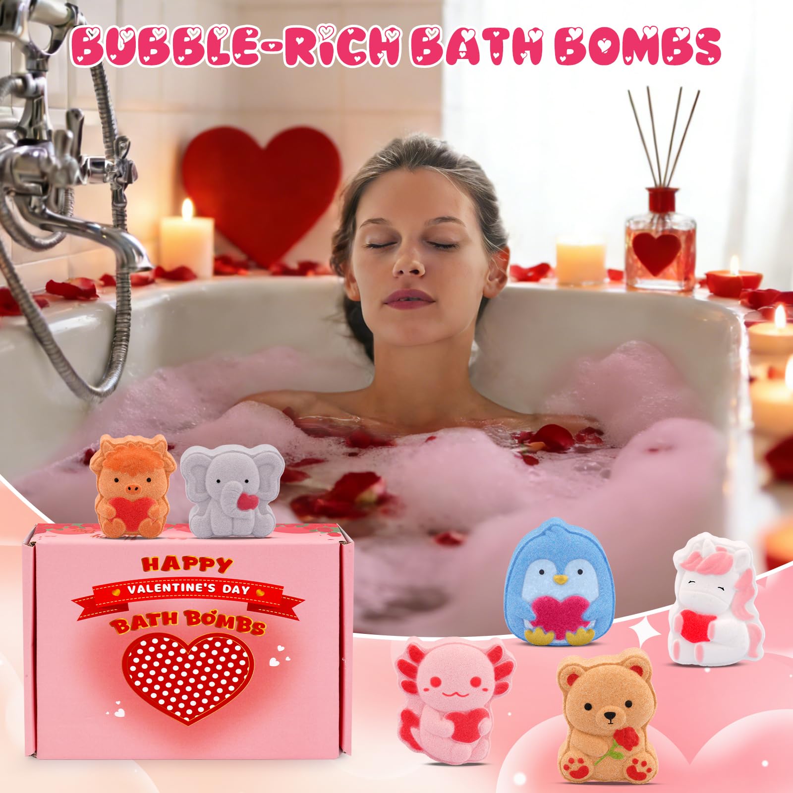 MUFEIRUO animal shapes featuring elephants, penguins, and bears for family bath moments