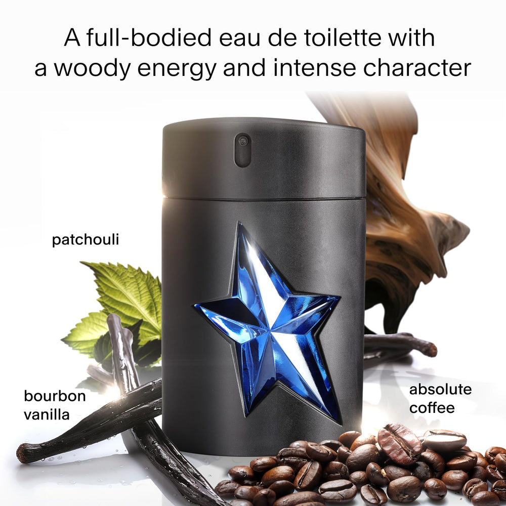 Mugler A*Men refill bottle front view: sleek design for daily use