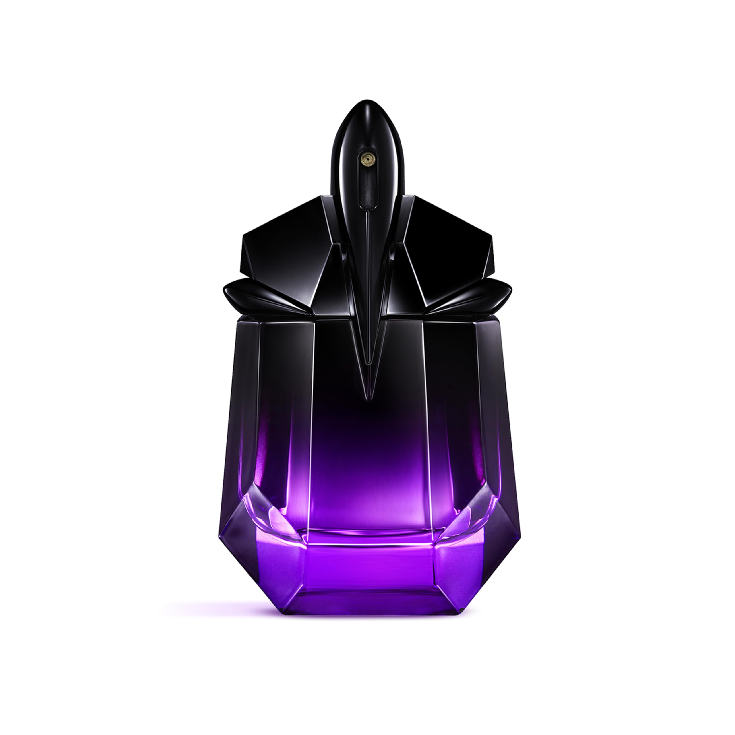 Mugler Alien Extraintense bottle front, signaling luxury and bold presence.