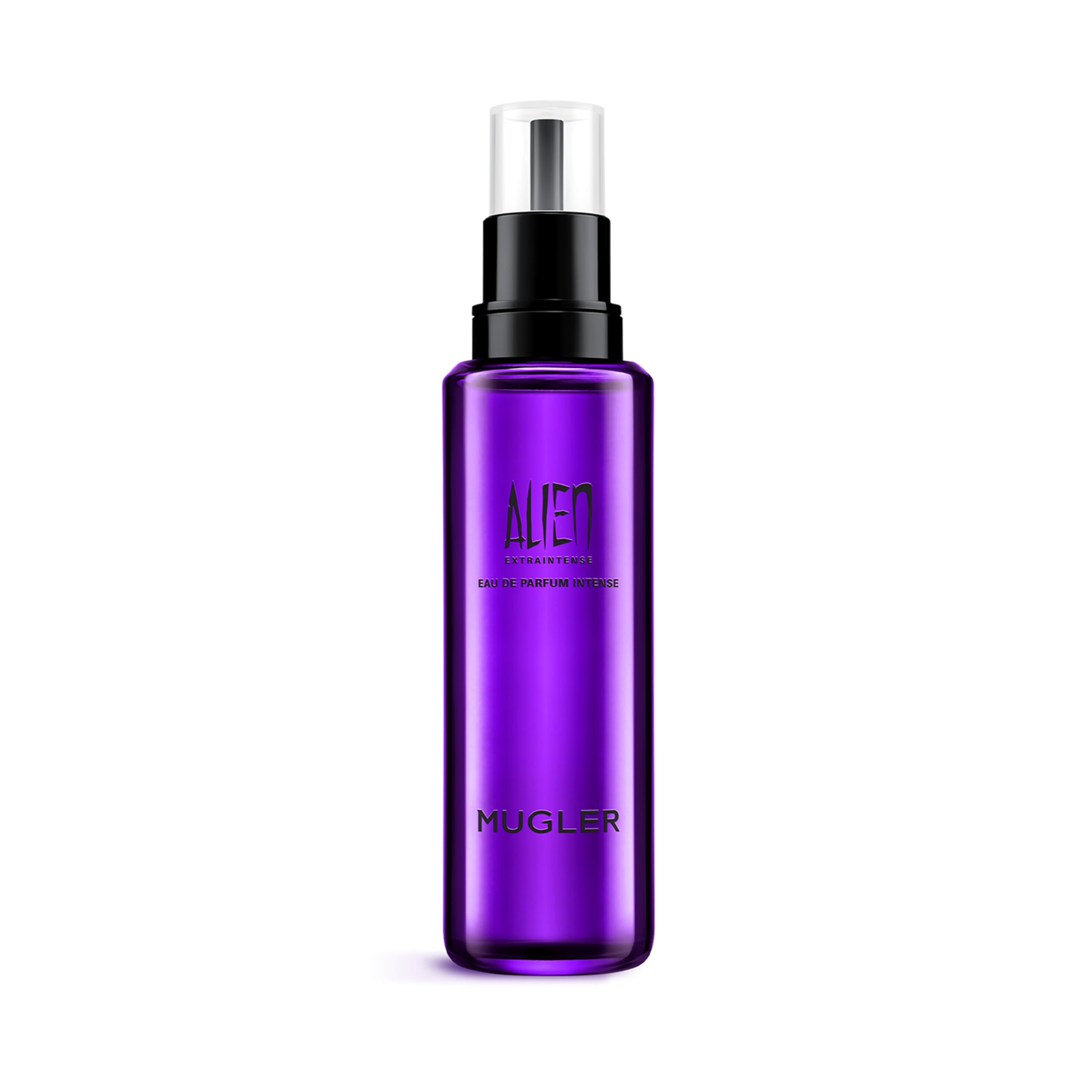 Mugler Alien Extraintense bottle front for a bold signature scent.