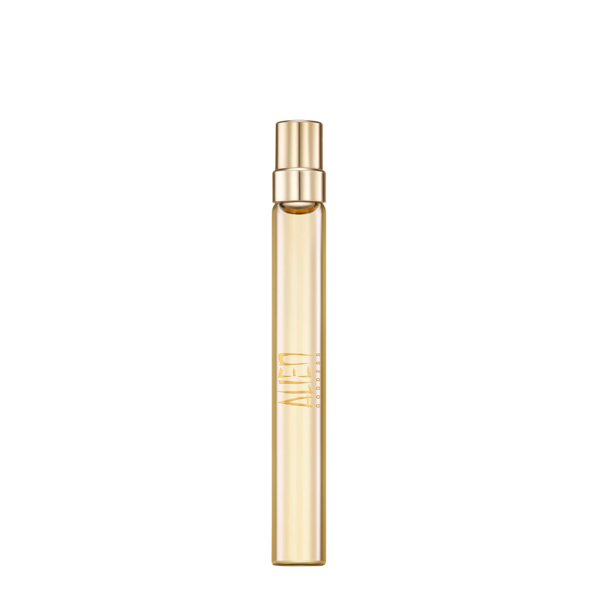 Mugler Alien Goddess bottle hero with radiant glow for daily elegance