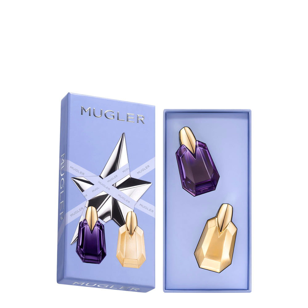 Mugler Alien Goddess packaging, travel-friendly design for effortless use.