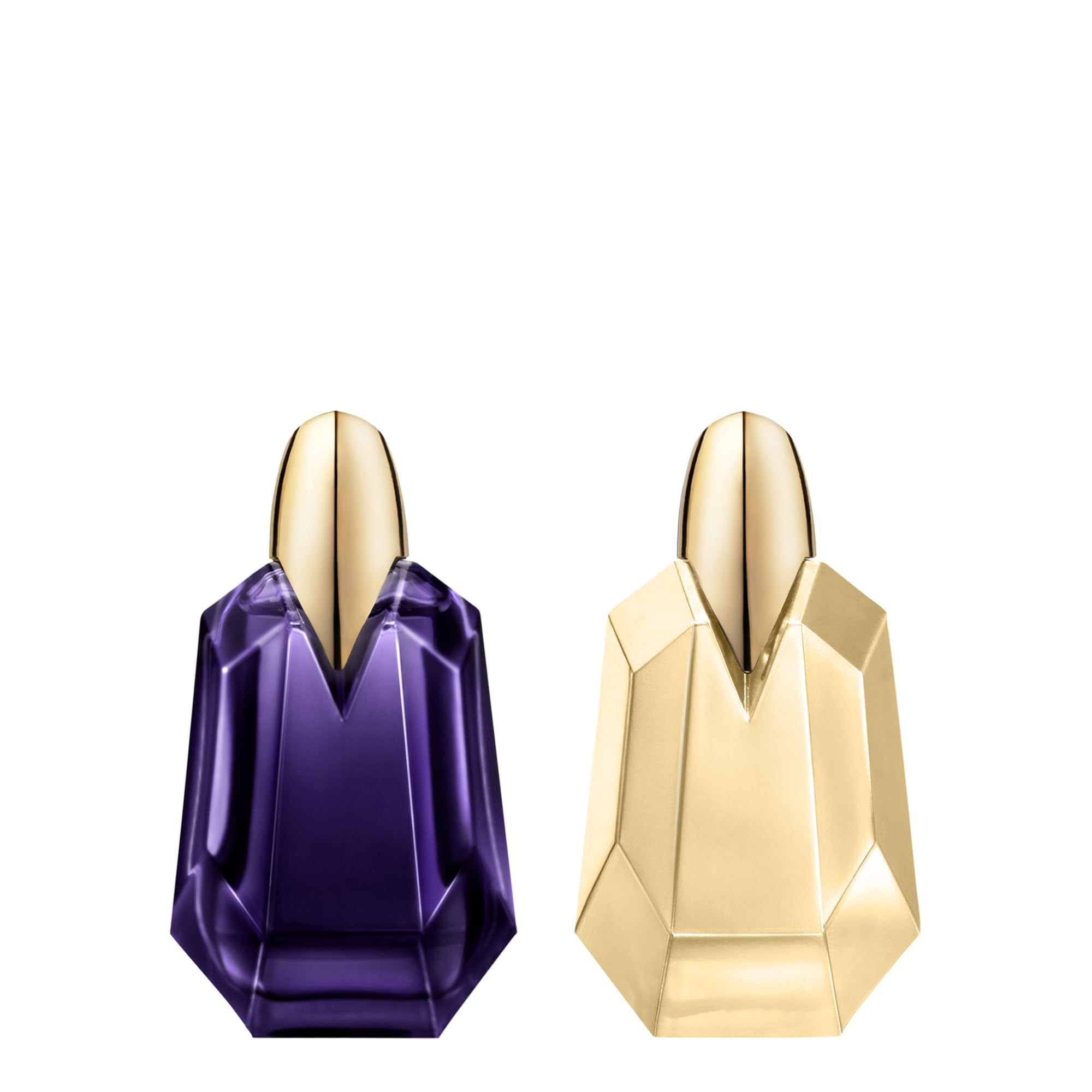 Mugler Alien mini set bottle front, ideal travel-size fragrance for on-the-go appeal.