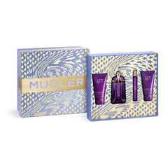 Mugler Alien gift box featuring the eau de parfum bottle, ideal for gifting and daily wear.