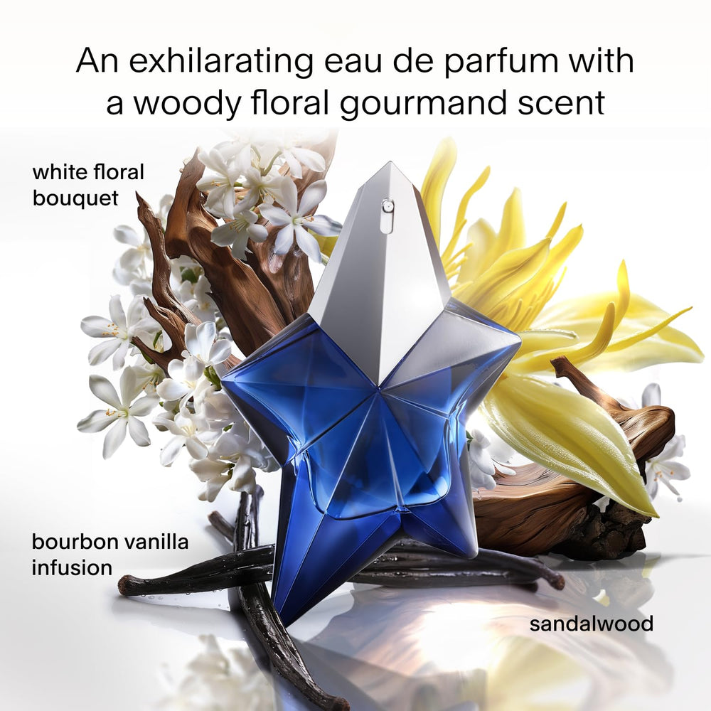 Mugler Angel Elixir packaging display, premium gift-ready presentation.