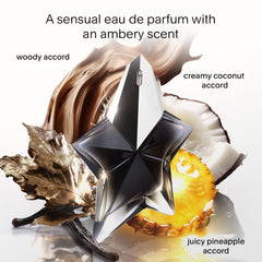 Mugler Angel Fantasm gift box display signals premium packaging for gifting.
