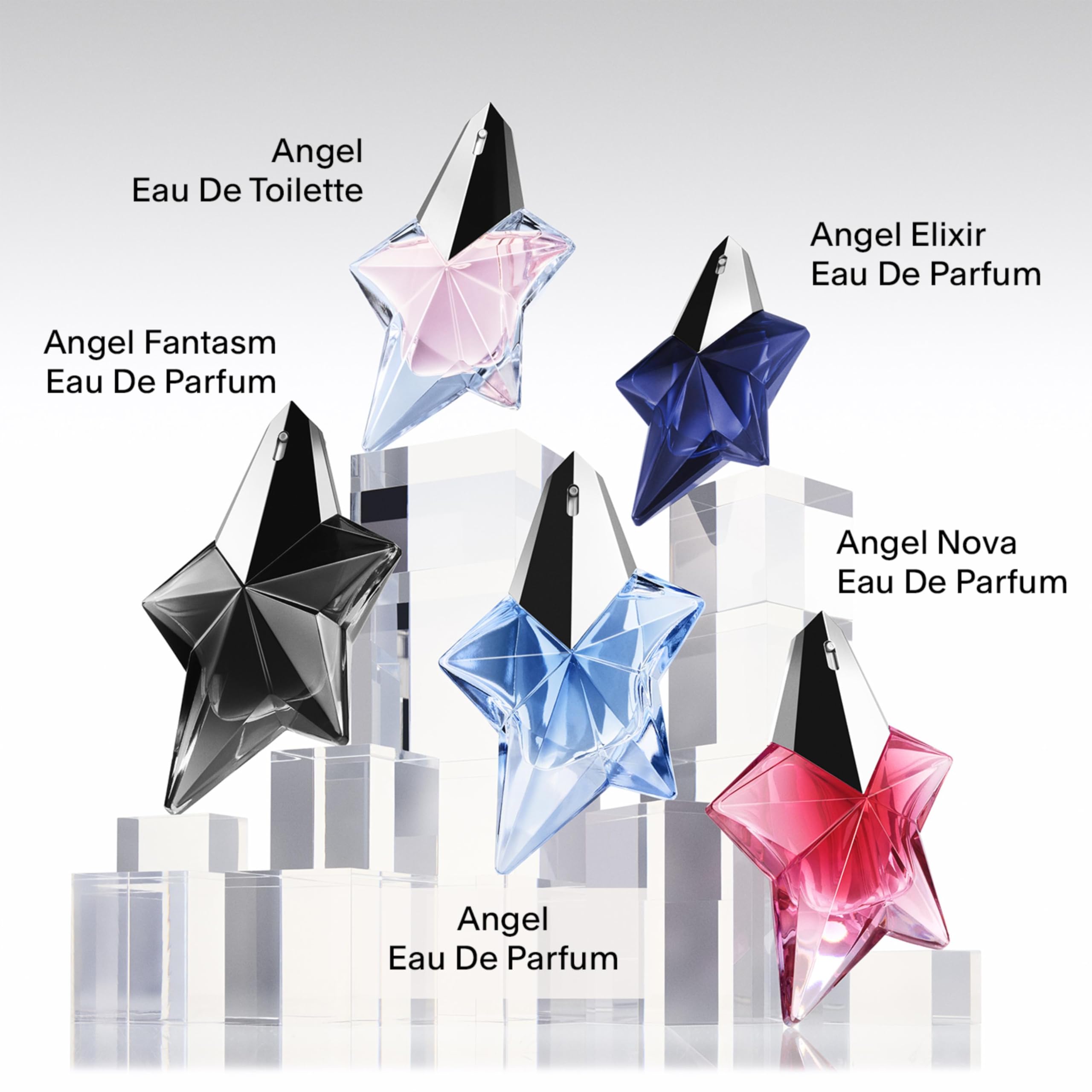 Mugler Angel Nova travel-size bottle demonstrates portable fragrance for travel.