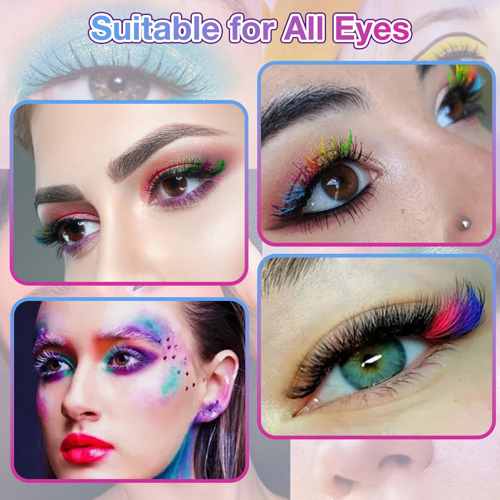 MUIIGOOD 120-piece color cluster lash kit for versatile experimentation.