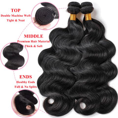Multino 16A body wave bundle 20 inch offers versatile styling options