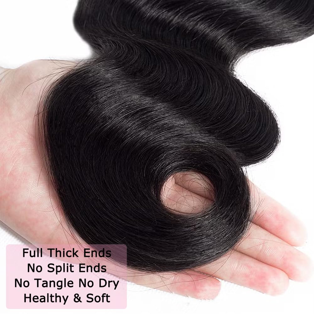 Multino natural black color bundle for seamless blend with dark hair