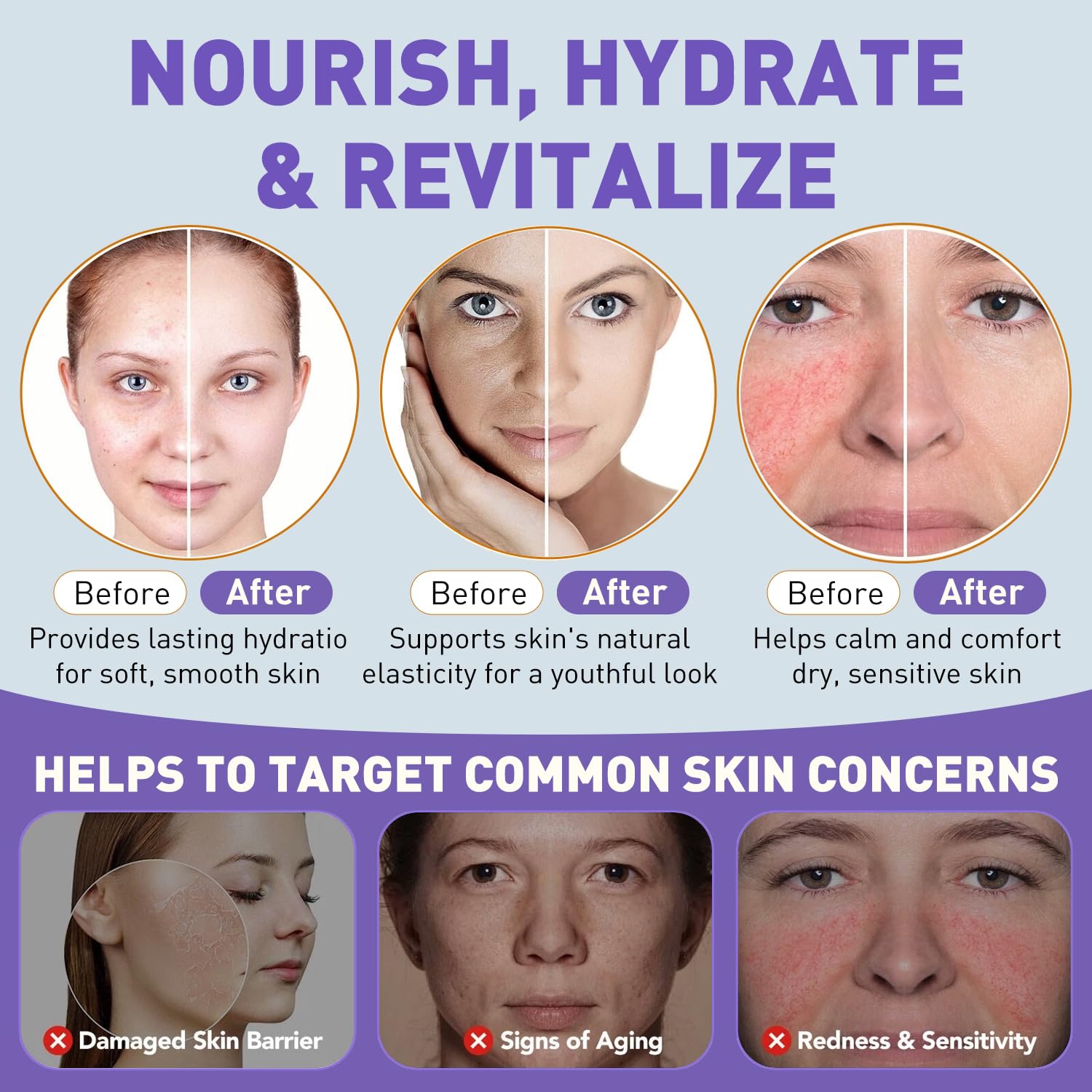 Mulukiss natural ingredients label emphasizing clean skincare without synthetics.